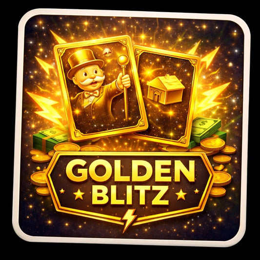 Monopoly GO Golden Blitz Sticker (Limited 1 - Day Event) Monopoly GO Stickers – BoxBoxID
